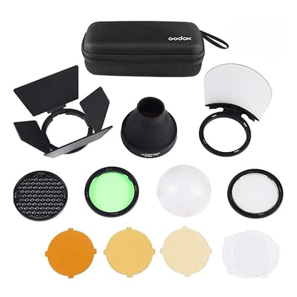 GODOX AK-R1 Kit de Accesorios para GODOX V100 / V1 Pro / V1 / AD100Pro y Cabezal de Flash Redondo H200R para Godox AD200Pro II / AD200Pro / AD200