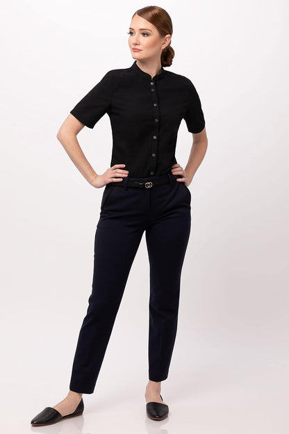 Chef Works Playera para Mujer. Camisa Abotonada para Mujer