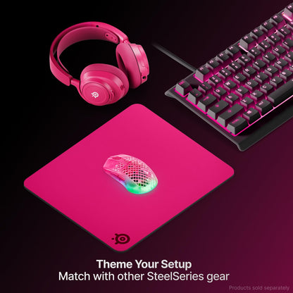 SteelSeries QcK - Alfombrilla para Mouse Pesada para Juegos, Base de Goma de Silicona Antideslizante, Seguimiento de Picos, optimizada para Juegos FPS, MOBAs, RTS, MMO, tamaño Grande, 450 mm x 400 mm