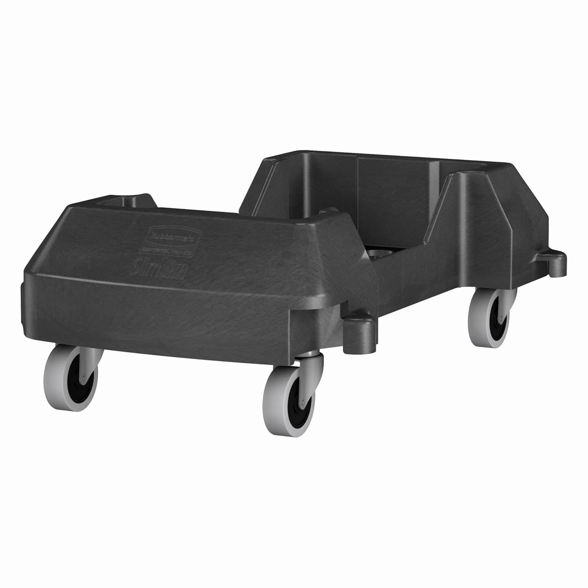 Rubbermaid Commercial Products Slim Jim® – Plataforma Rodante con Sistema de Clip para Unir Varias Plataformas, Pedal de Desbloqueo Fácil, Compatible con Contenedores de 61 y 87 L, 1980602