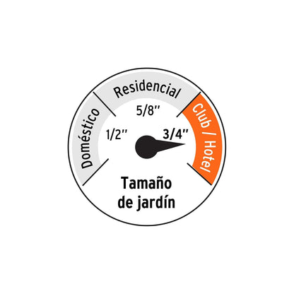 Truper Expert MAN-30X3/4XX, Manguera 3/4" anti-torceduras 6 conexiones de metal largo de 30 m