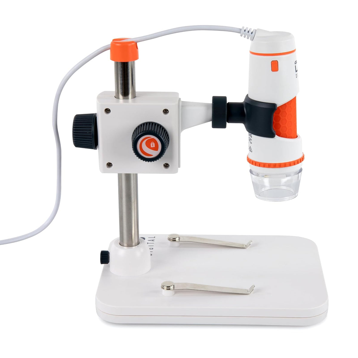 Celestron - Microscopio Digital Pro de 5 MP - Microscopio USB de Mano Compatible con Windows PC y Mac - Aumento 20x-200x - Perfecto para Recoger Sellos, Recoger Monedas