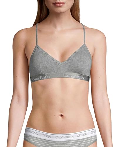 Calvin Klein Bralette de algodón Ligeramente Forrado. Sujetador para Mujer