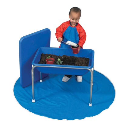 Children's Factory Juego pequeño de Mesa y Tapa sensorial de 18 Pulgadas de Alto, guardería/Preescolar/Escuela en casa/Sala de Juegos, Mesa de Arena y Agua, Juego Interior y Exterior, Azul
