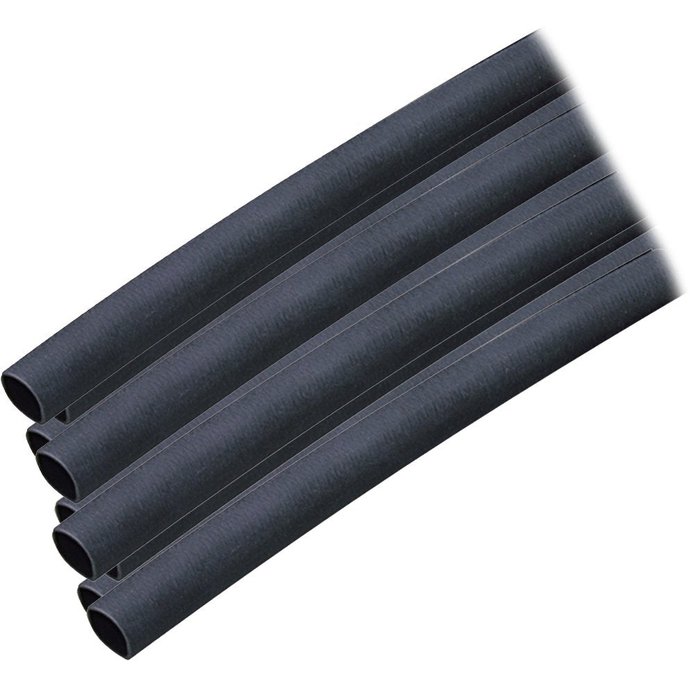 Ancor Tubo Termorretráctil Marino con Adhesivo Interno - 1 - 4-Inch Diameter - 12 pulgadas de largo - Negro - Paquete de 10