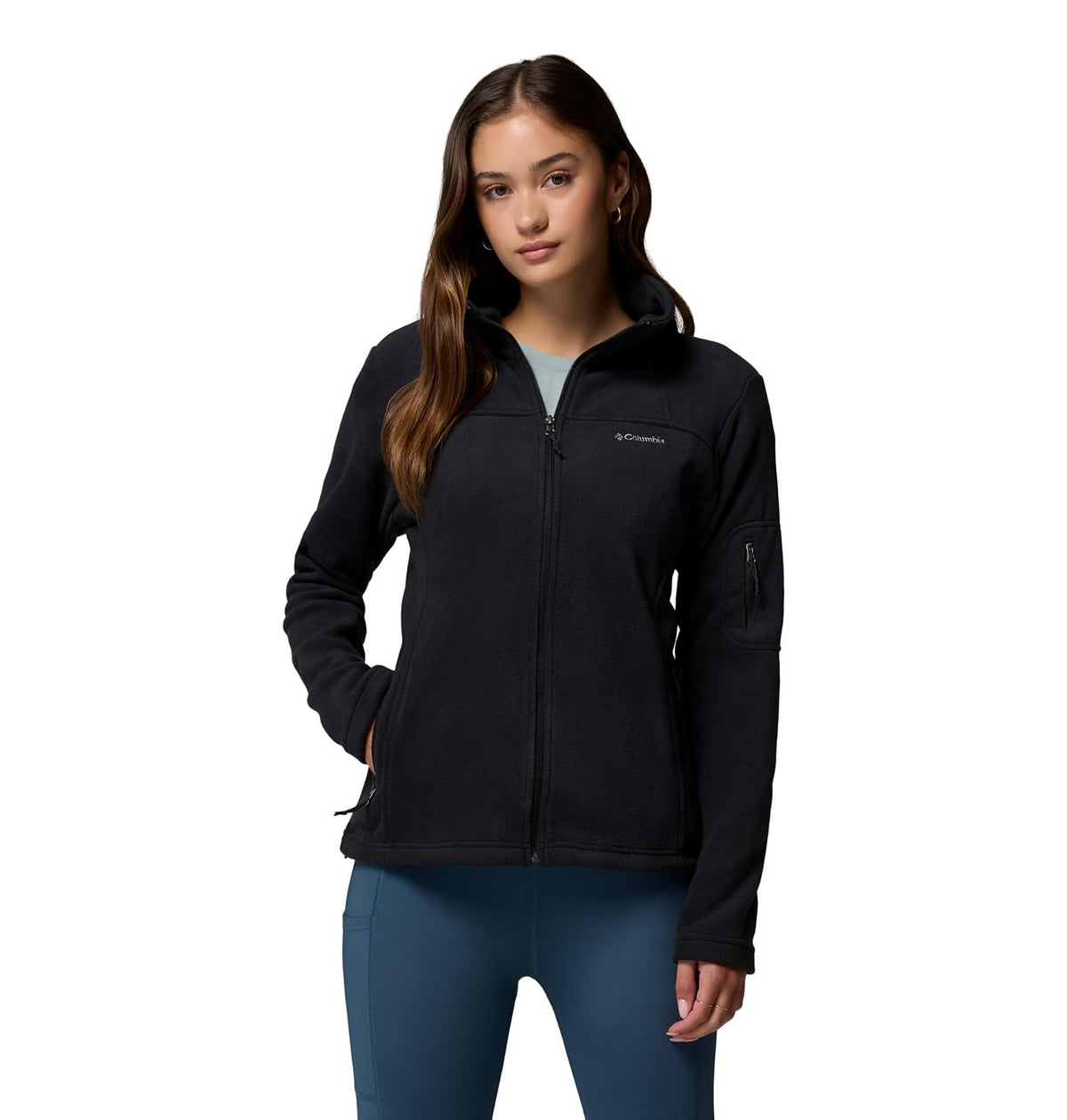 Columbia Fast Trek II Chamarra Polar Mujer - XS - Color: Negro