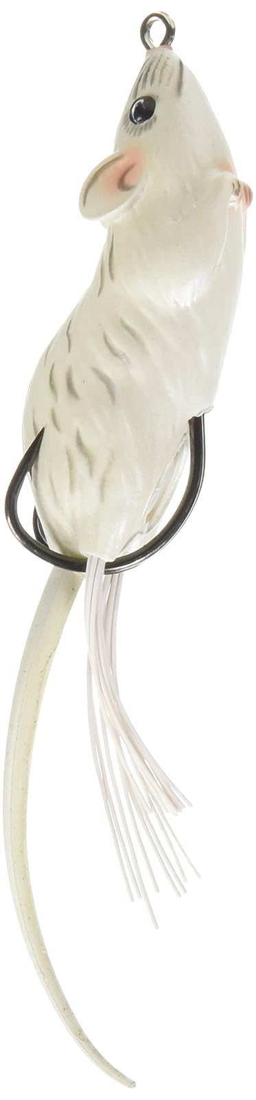 LIVE TARGET LiveTarget - Señuelo de Mouse con Cuerpo Hueco, Negro/Negro, 90 mm, 1 Pieza, Topwater, Mouse, Gancho de Pesca