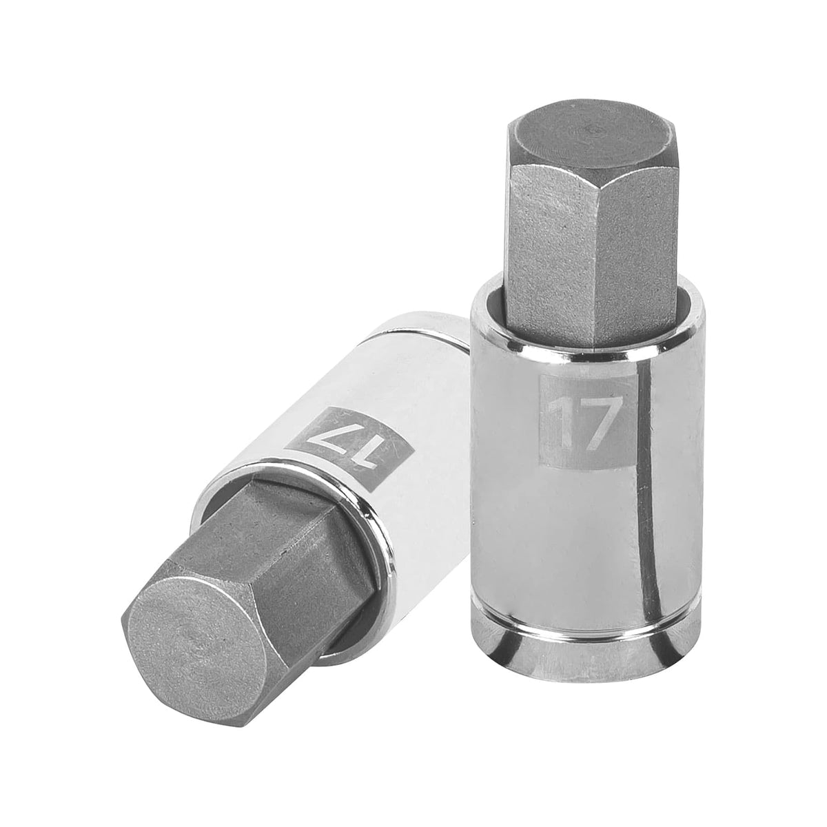 Truper D-1241-17M, Dados de punta hexagonal, cuadro 1/2" de 17mm.