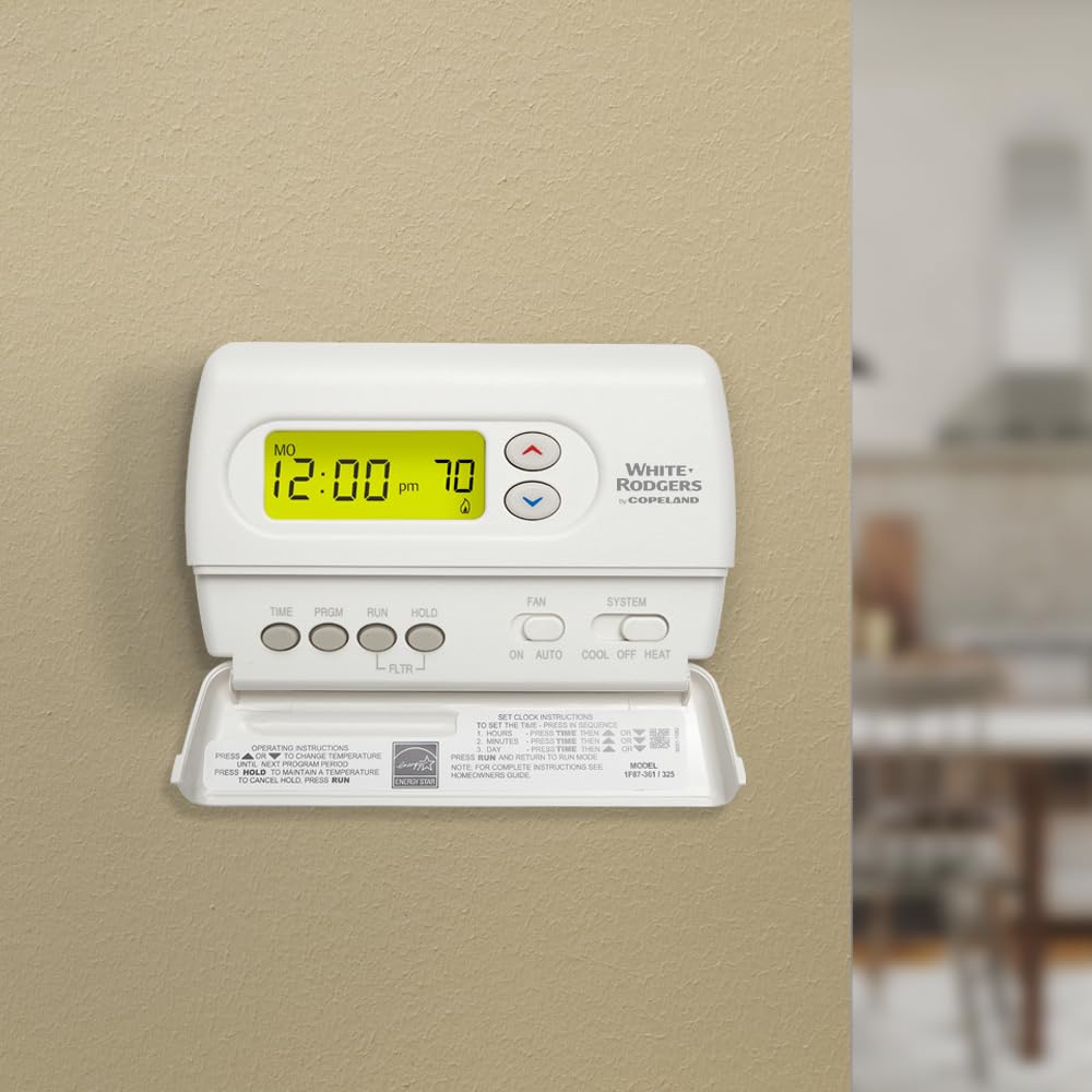 Emerson 1F87-361 Termostato programable de 7 días para sistemas de una etapa