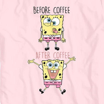 Bob Esponja After Coffe Playera Casual para Mujer Fit Regular