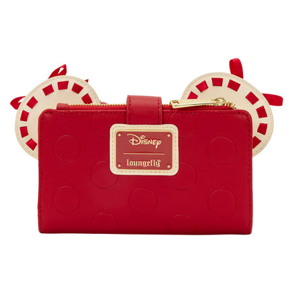 Loungefly Disney: Minnie Mouse - Rock The Dots - Flap Wallet - 7 Card Slots and 1 Clear ID Slot - Collectible Wallets