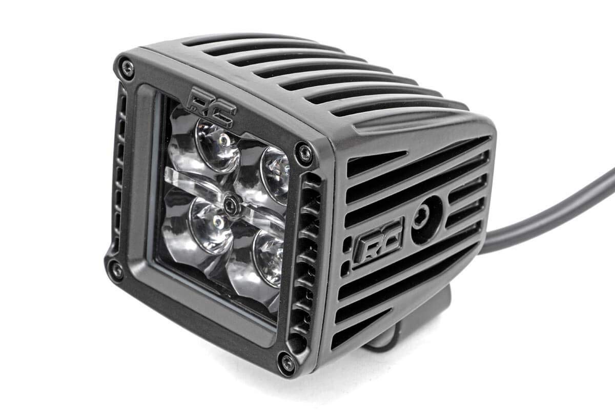 Rough Country Luces LED DRL 2" Cuadradas CREE Cube Ámbar para SUV y Camiones