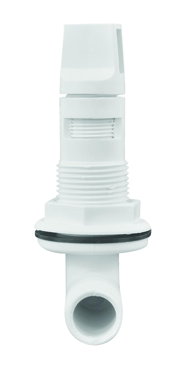 Attwood 4125-7 Bomba de polipropileno ajustable Livewell o cabezal de pulverización Livewell para manguera de 3/4 pulgadas