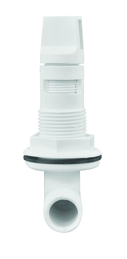 Attwood 4125-7 Bomba de polipropileno ajustable Livewell o cabezal de pulverización Livewell para manguera de 3/4 pulgadas