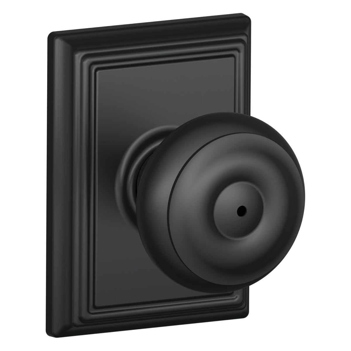 Schlage Perilla para Puerta Interior Varios Acabados - Negro mate - Georgiano - Privacidad