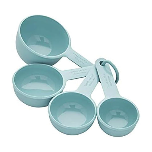 KitchenAid - Juego de 4 tazas medidoras, Aqua Sky
