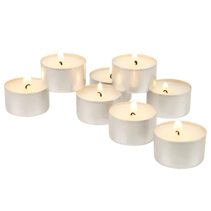 Stonebriar Velas Tealight Blancas Sin Perfume - Blanco - Paquete de 100 - Tradicional