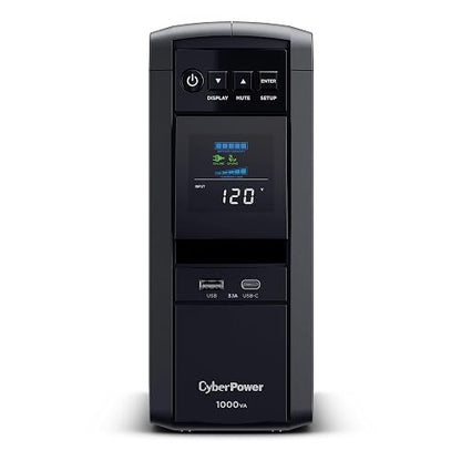 CyberPower CP1000PFCLCD PFC Sinewave UPS 1000VA 600W PFC Compatible Mini-Tower