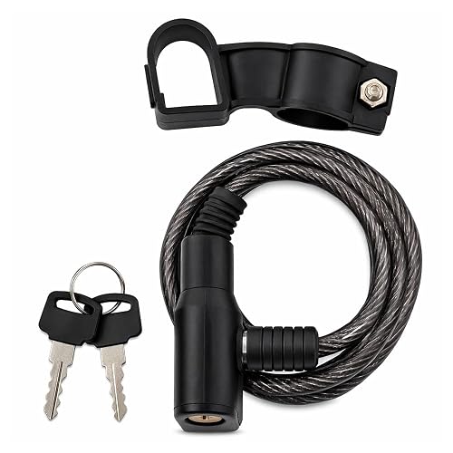 MIKEL´S C-1690 Cable Candado Flexible Llave Seguridad 90 cm