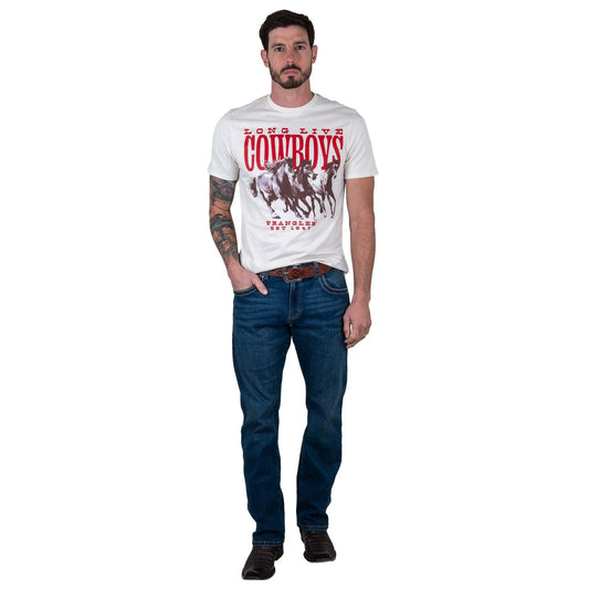 Wrangler Camisa de Algodón para Hombre