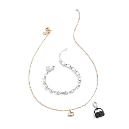 COACH Collectible Signature Jewelry Necklace Charm, Bracelet Charm Abalorio de joyeríaMujer