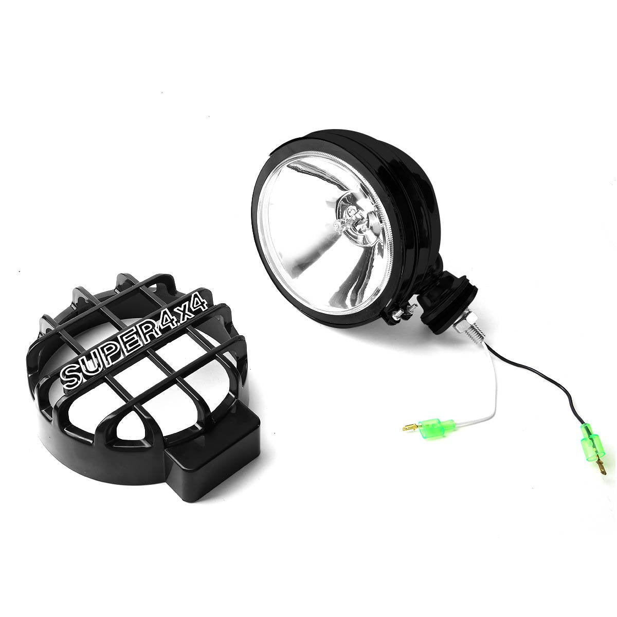 DNA Motoring FL-6-U+SW-CH-BK Luces Antiniebla Redondas de 6 in con Interruptor, Cromo y Negro