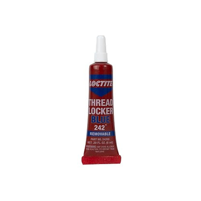 Loctite 242 azul Threadlocker 6 mm Tubo (209728), Paquete de 12, azul 242