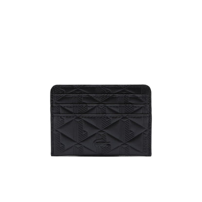 Lacoste Cartera Lacoste oficial protección RFID para Mujer, Negro, 10,5 x 7,5 x 0,5 cm