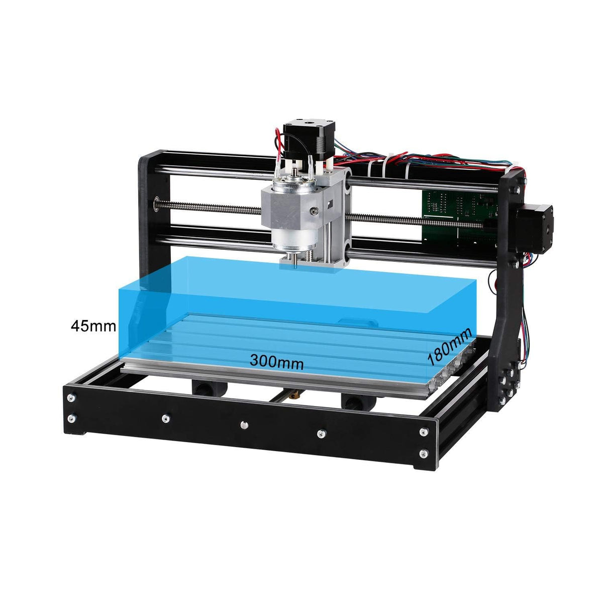 Genmitsu - Kit de enrutador CNC 3018-PRO GRBL Control, 3 ejes, plástico acrílico, PCB, PVC, tallado en madera, fresado y grabado, área de trabajo XYZ de 300 x 180 x 45 mm