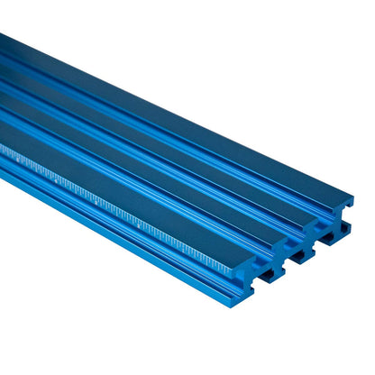 POWERTEC 71488 - Valla multipista en T con medición láser de derecha a izquierda, 3 pulgadas de alto x 24 pulgadas de largo