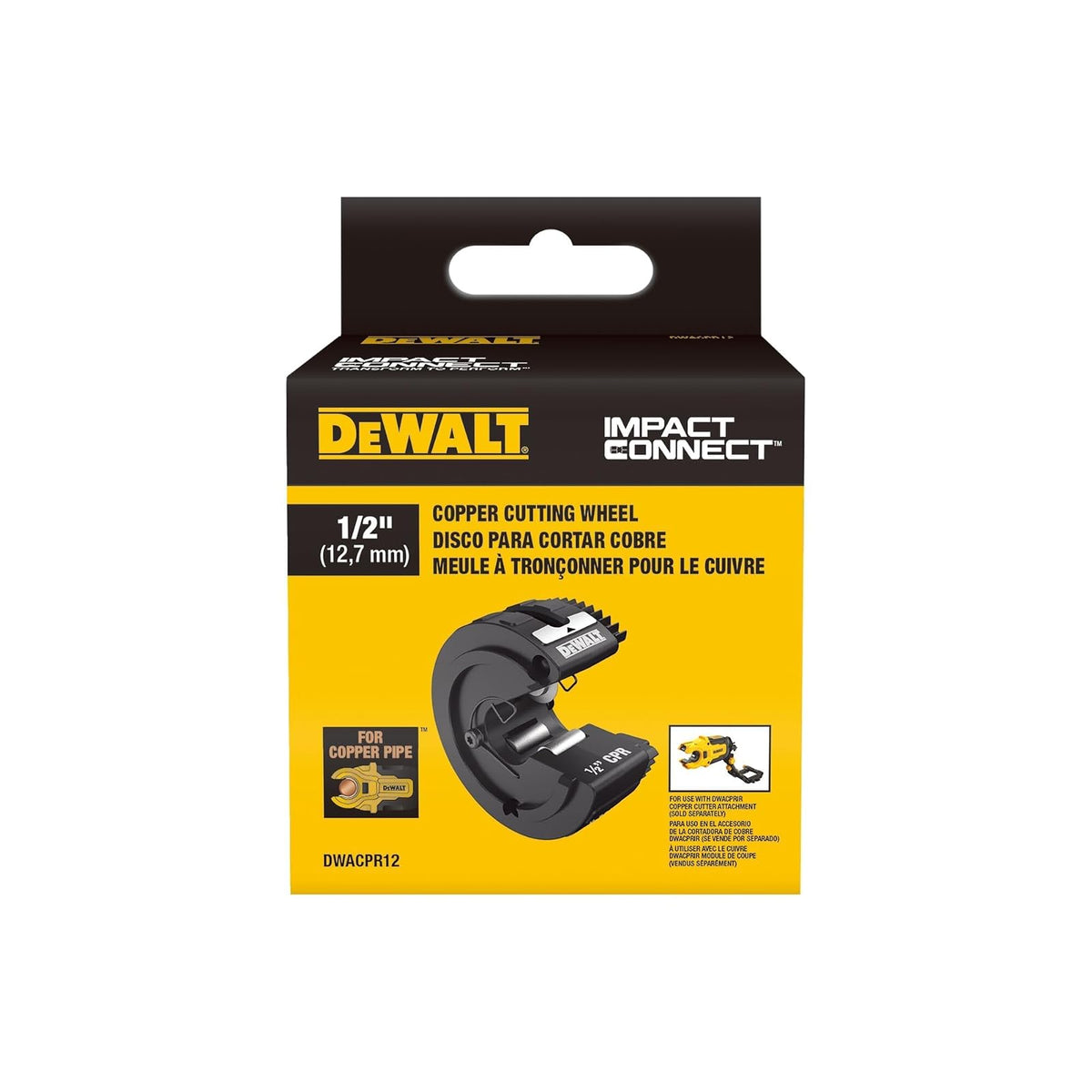 DEWALT Impact Connect Rueda Cortadora de Cobre ½" DWACPR12