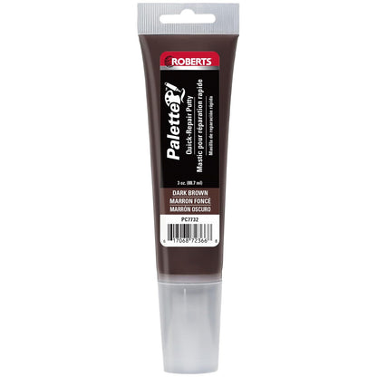 ROBERTS - Masilla reparadora para madera, laminado y vinilo, color café oscuro (3 onzas)