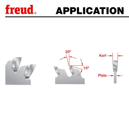 Freud - Hoja de sierra gruesa con mezcla de carburo de alta densidad Tico de alta densidad para un máximo rendimiento, diámetro de 10 pulgadas, 18 dientes, molienda plana - LM71M010