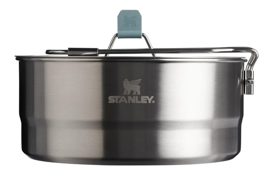 STANLEY Wildfare Core - Juego de Cacerola | 6 Piezas de Utensilios de Cocina de Acero Inoxidable | Cacerola de 2 Cuartos con Tapa, Tabla de Cortar, salvamanteles y cucharas | Utensilios de Cocina de