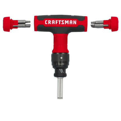 CRAFTSMAN Juego de 13 piezas de llaves y trinquetes con mango en T, Speeddrive (CMHT68135)