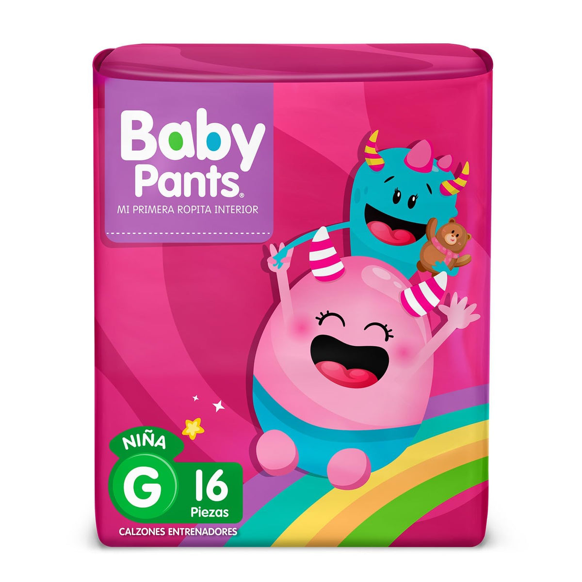 Baby Pants Calzón Entrenador Niña, Talla G; 96 pañales