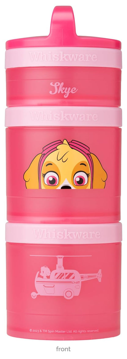 Whiskware Paw Patrol Recipientes Apilables para Snacks, 3 Piezas - Skye