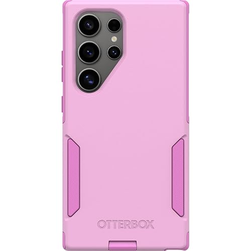 OtterBox - Funda para Samsung Galaxy S24 Ultra Commuter Series – Run Wildflower (Rosa), Delgada y Resistente, Apta para el Bolsillo, con protección de Puerto