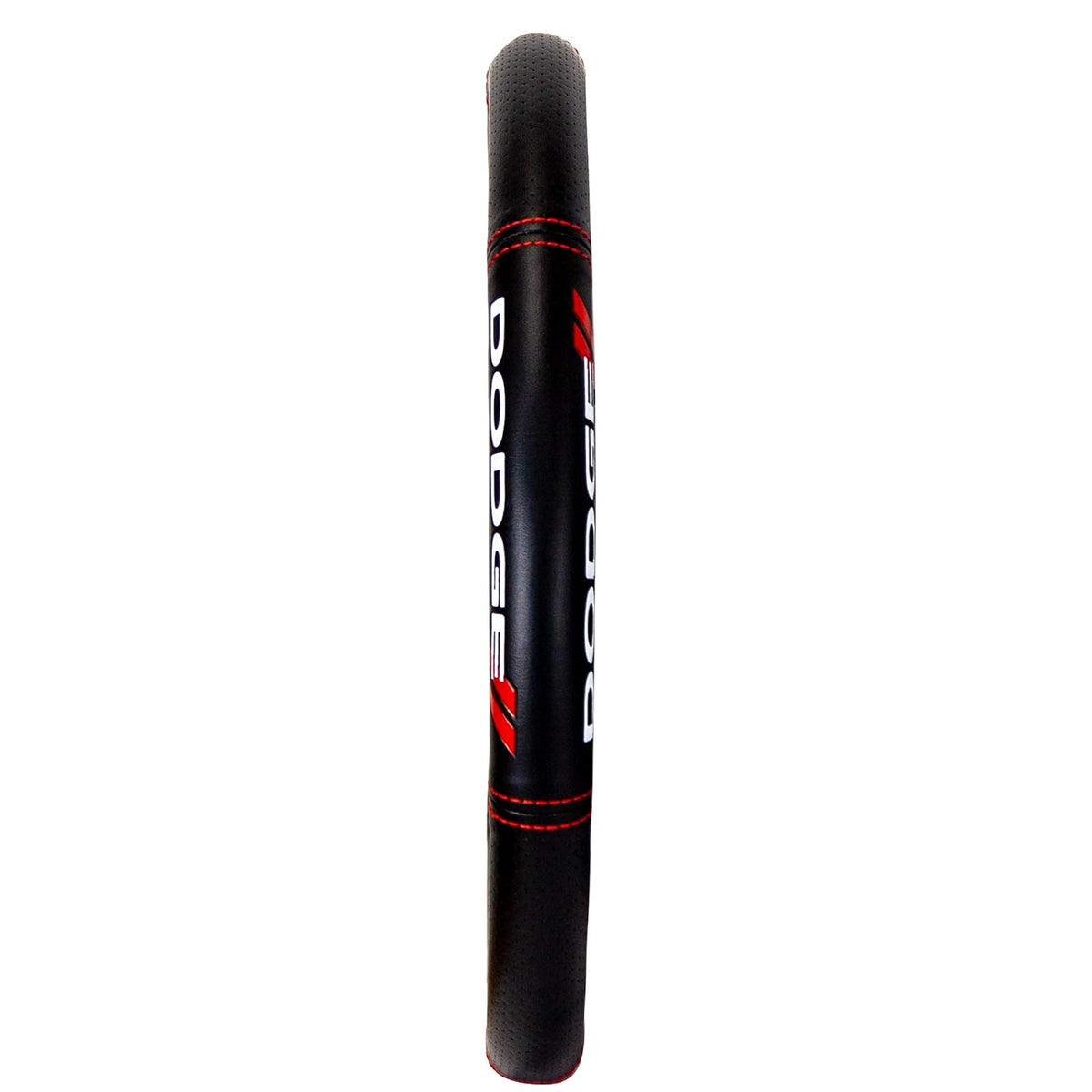 Plasticolor Cubierta De Volante Dodge 006694R01 | Material premium, diámetro 14.5-15 pulgadas, costuras de alto contraste, para automóviles/camiones/SUV