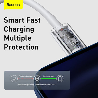 Baseus - Cable de Datos de Carga rápida Serie Superior Tipo C a IP PD 20W 2m (A0002123)