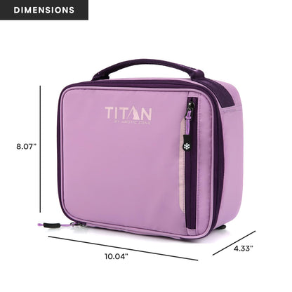 Titan Fridge - Fiambrera fría con 2 paredes de hielo de 350 g, lavanda