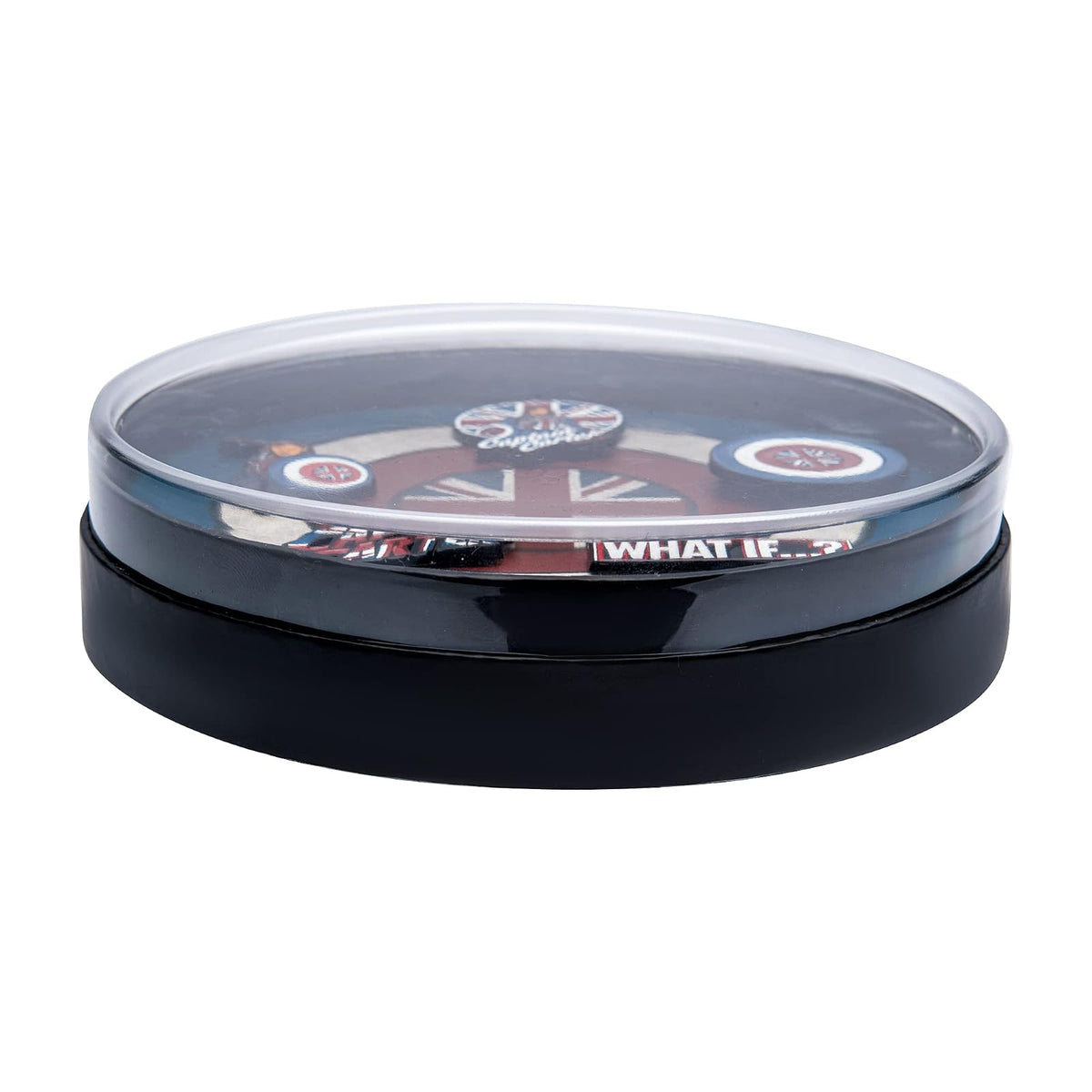 Marvel Studios: What if…?, Capitana Carter, juego de 5 pines de solapa esmaltados con base de metal, viene en una caja circular giratoria de 16 cm con ventana con licencia oficial (exclusivo de )