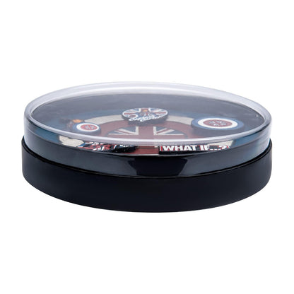 Marvel Studios: What if…?, Capitana Carter, juego de 5 pines de solapa esmaltados con base de metal, viene en una caja circular giratoria de 16 cm con ventana con licencia oficial (exclusivo de )