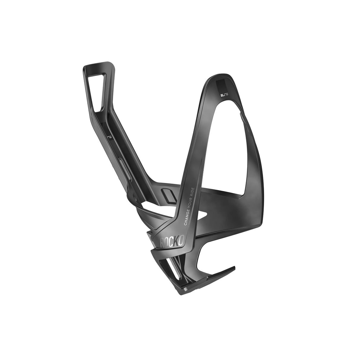 Elite Rocko Carbon Mat Bottle Cage, Black Graphic