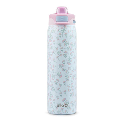 Ello Pop & Fill Botella Térmica de Acero Inoxidable - 623.7 g - Serene Blooms