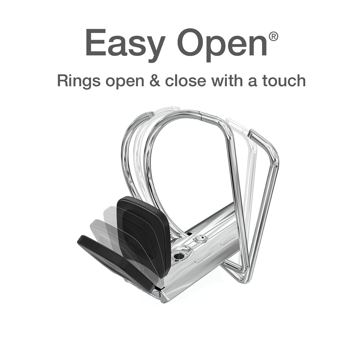 Oxford - Carpeta de 3 anillas, anillos en D de apertura fácil de 2 pulgadas, fundas para carpetas de vista de 3 lados, carpetas para la escuela, bisagras Xtralife, antiadherentes, sin PVC, pastel