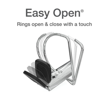 Oxford - Carpeta de 3 anillas, anillos en D de apertura fácil de 2 pulgadas, fundas para carpetas de vista de 3 lados, carpetas para la escuela, bisagras Xtralife, antiadherentes, sin PVC, pastel