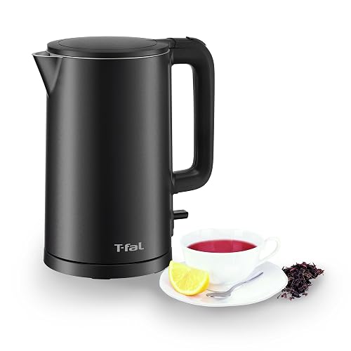 T-fal Hervidor Maxx Eléctrico de 1.5L KO1408U0 | Potencia 1350W, cuerpo seguro al tacto, base 360°, auto-apagado