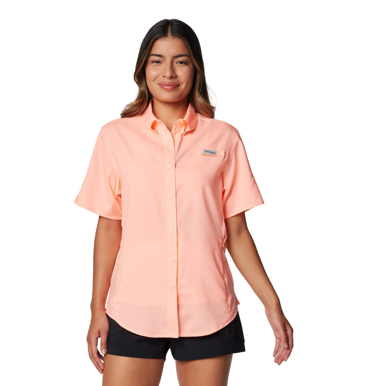 Columbia PFG Tamiami II Camisa de Manga Larga para Mujer - 2024 Tiki Pink - 3X