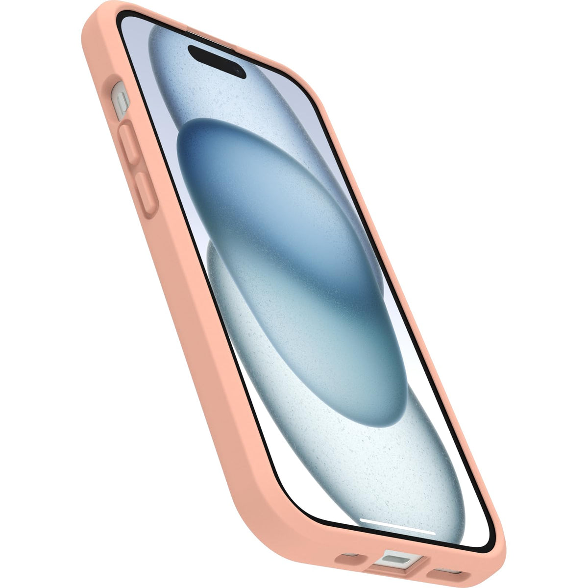 OtterBox - Carcasa para iPhone 16e y iPhone 16e y 15 de la Serie de prefijos – Peach Perfect, Ultradelgada, amigable con el Bolsillo, Bordes elevados Que protegen la cámara y la Pantalla, Compatible